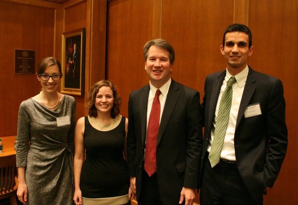 Notre Dame Law Review Students with Judge Kavanaugh